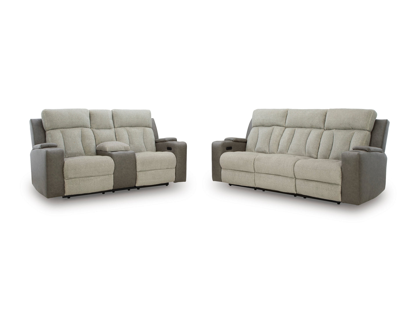Stately Check PWR REC Loveseat/CON/ADJ HDRST