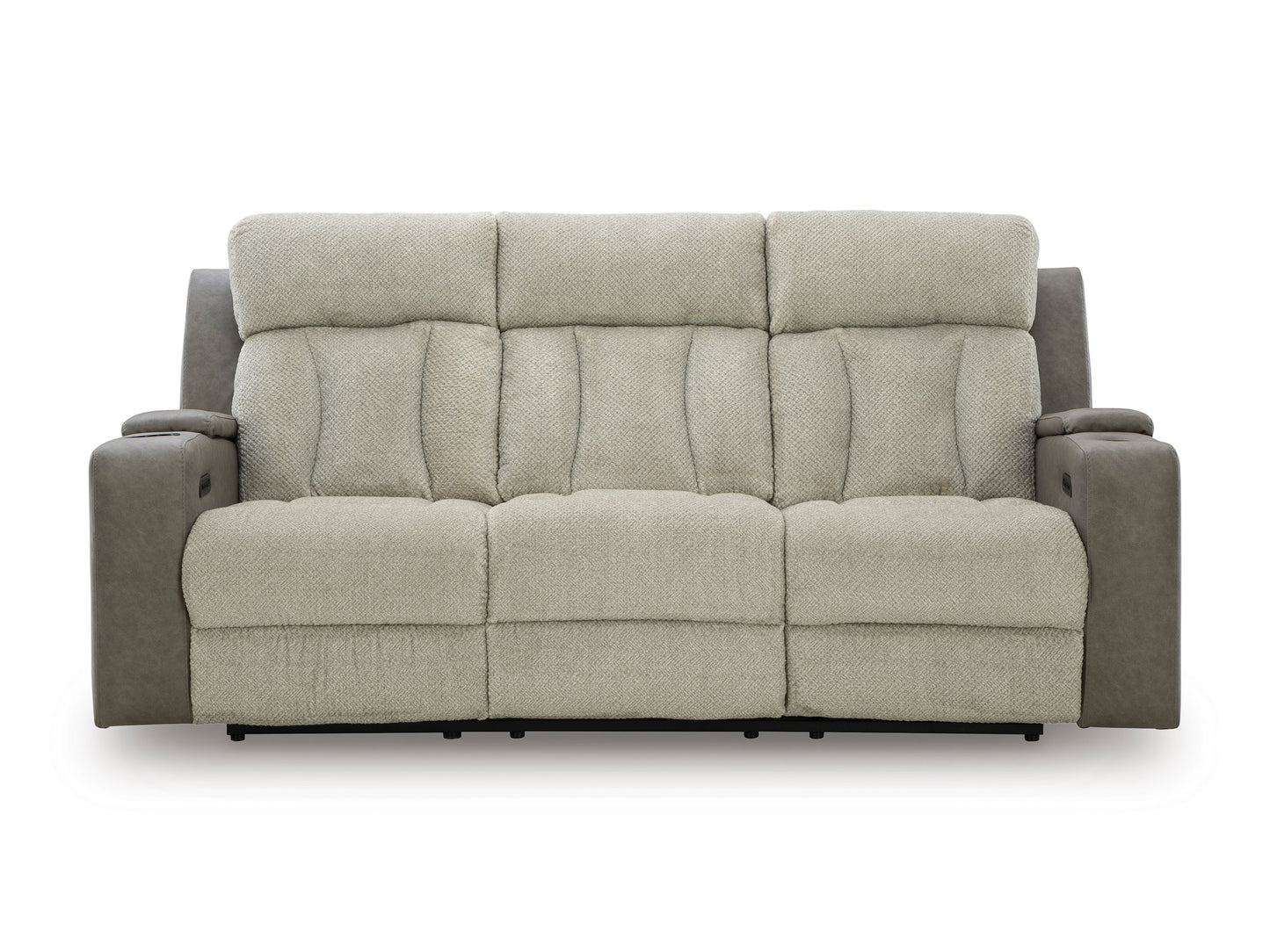 Stately Check PWR REC Sofa with ADJ Headrest