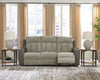 Stately Check PWR REC Sofa with ADJ Headrest