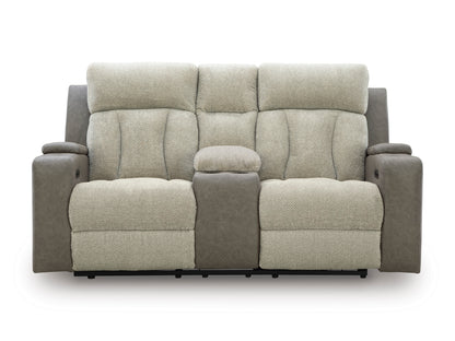Stately Check PWR REC Loveseat/CON/ADJ HDRST