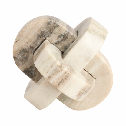 5" Onyx Marble Rounded Knot, Tan