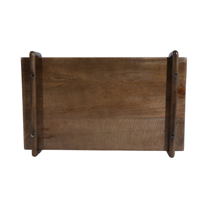 S/3 18/22/26" Kazu Wood Trays, Brown
