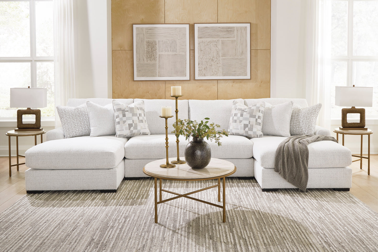 Wynncroft Manor 4-Piece Double Chaise Sectional