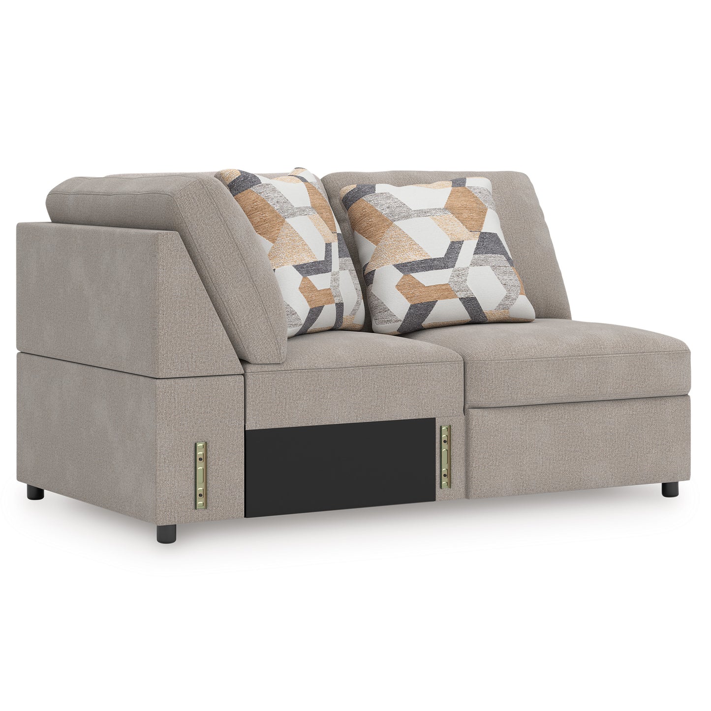 Flaglere  Armless Loveseat with Wedge|Ashley Homestore