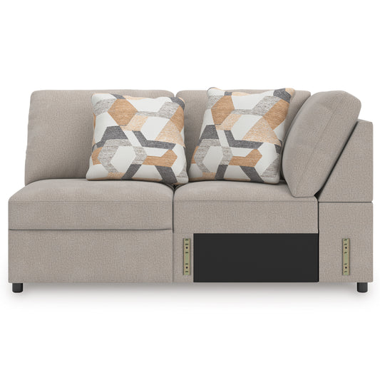 Flaglere  Armless Loveseat with Wedge|Ashley Homestore