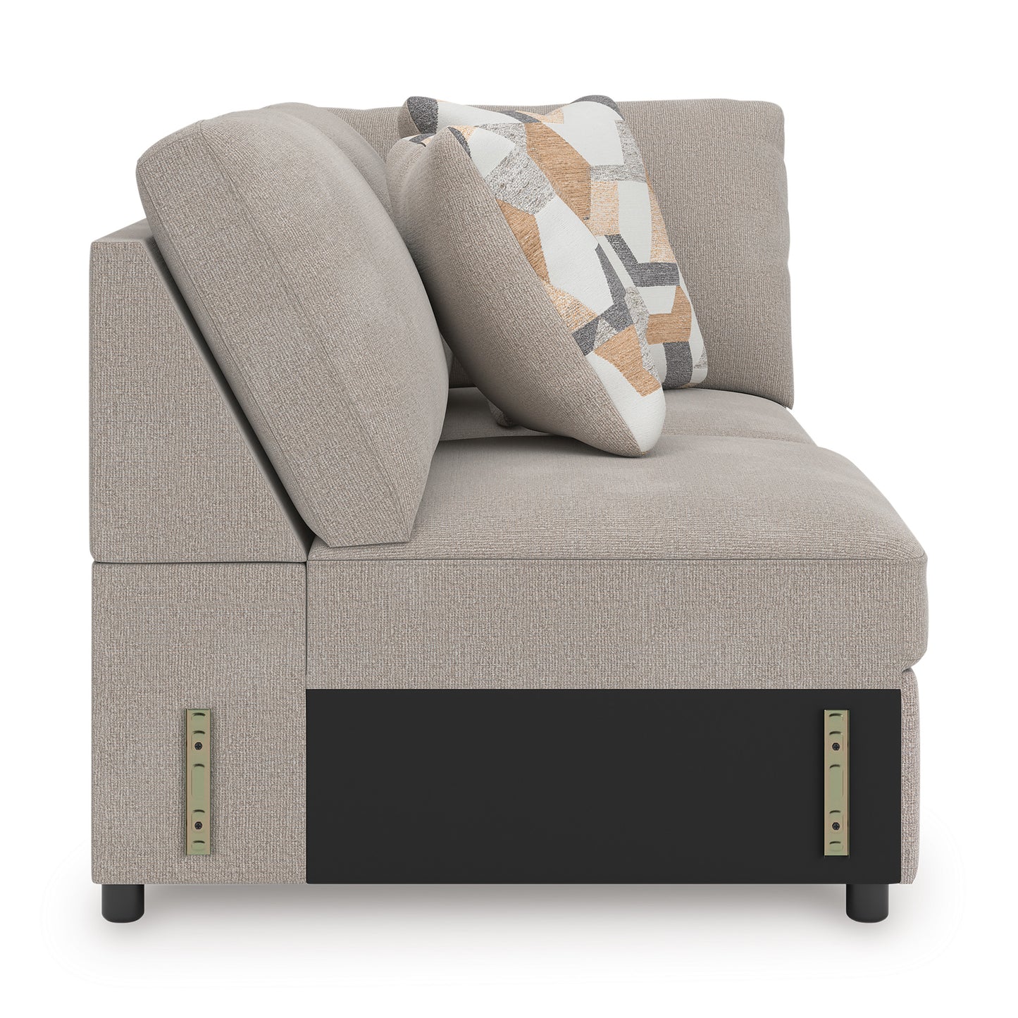 Flaglere  Armless Loveseat with Wedge|Ashley Homestore