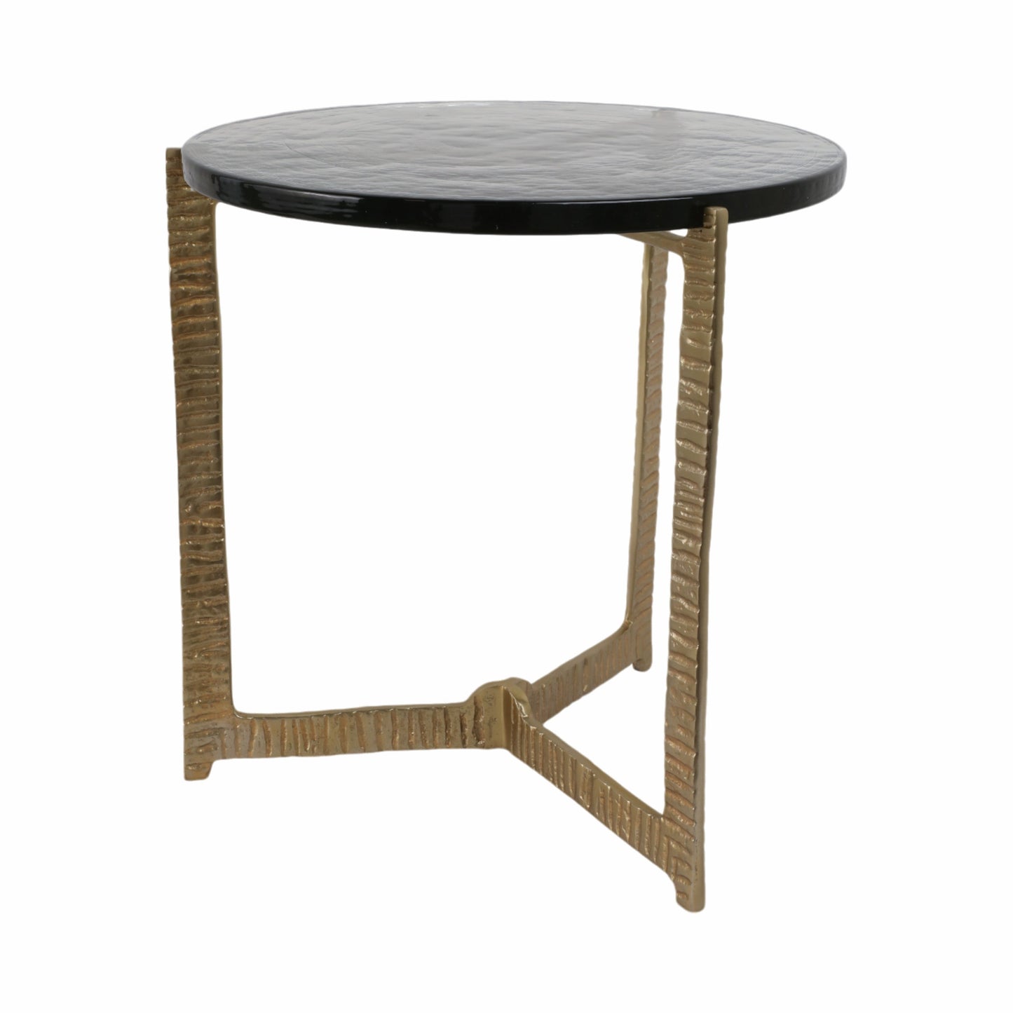 18" Bennington Wide  Recycled Glass Accent Table