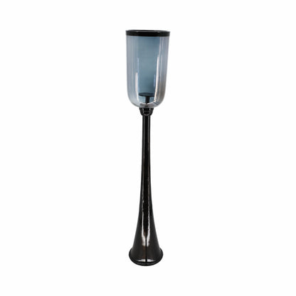 43" Ember Large Black Glass Candle Hurricane