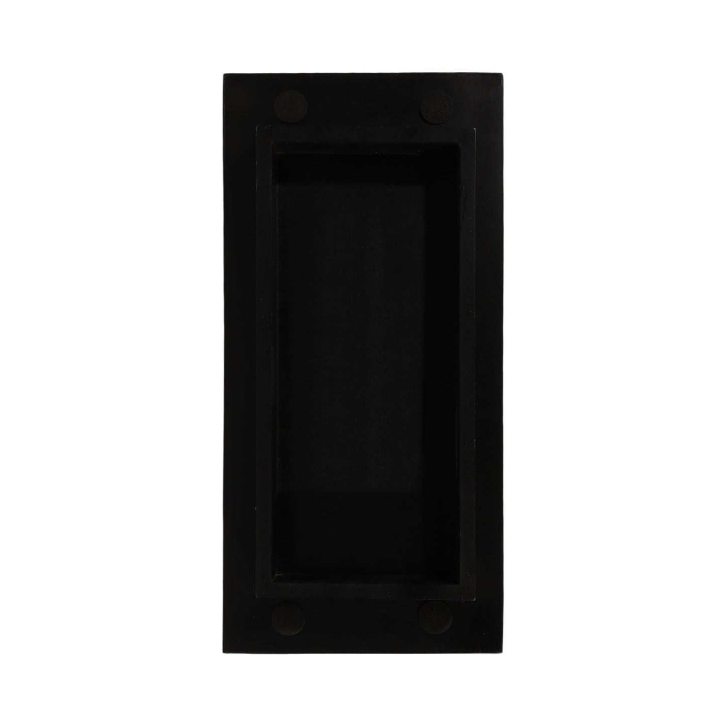 S/2 18/22" Gobiel Black & White Resin Trays