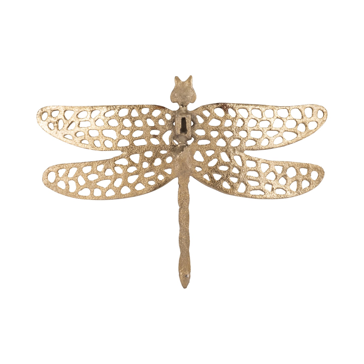 Metal, 10" Dragonfly W/ Cutouts , Gold