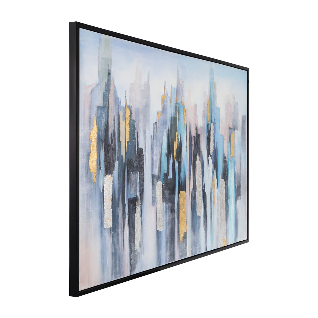 70203  Abstract Hand Painted Art( Sagebrook Home  )