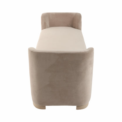 60" Serrano Bench, Ivory