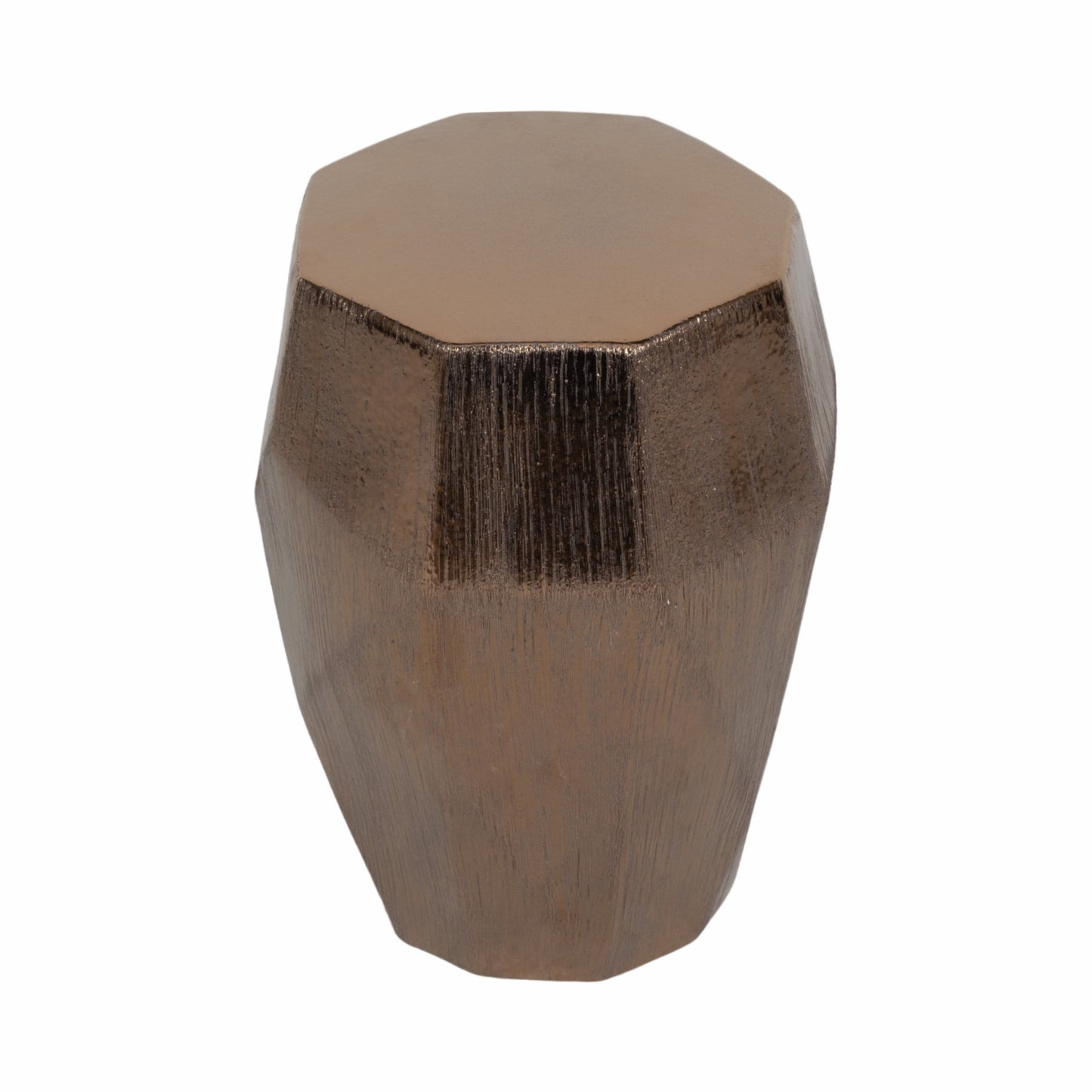20" Tiziano Ceramic Bronze Garden Stool
