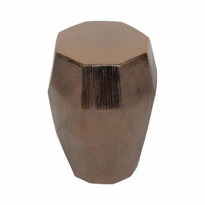 20" Tiziano Ceramic Bronze Garden Stool