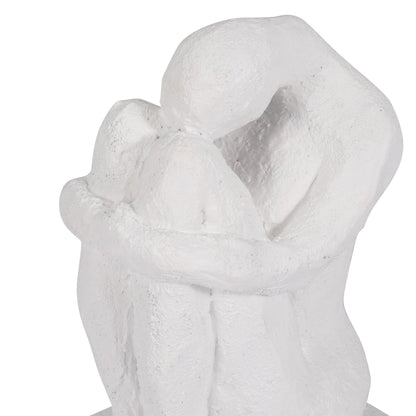 S/2 7" Thinking Man Bookends, White