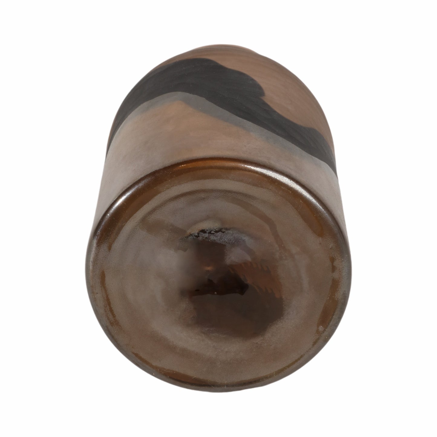 11" Mason Small Brown Glass Vase