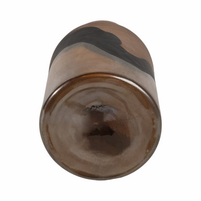 11" Mason Small Brown Glass Vase