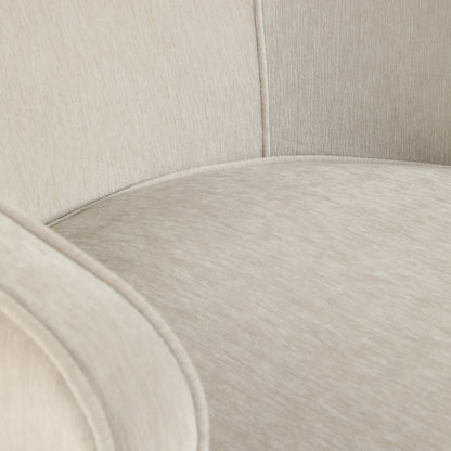 32" Karlsson Swivel Accent Chair, Ivory