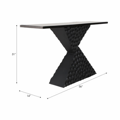 56" Liana Black Console Table, Kd