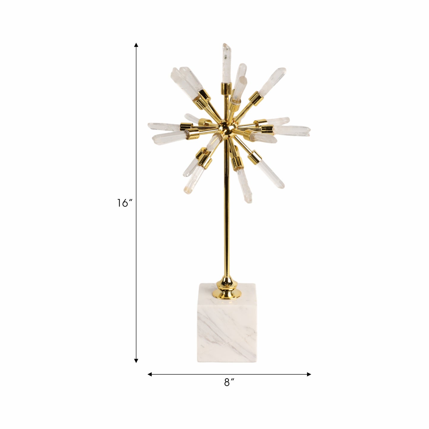 16" Darra Small Crystal Starburst Statuary