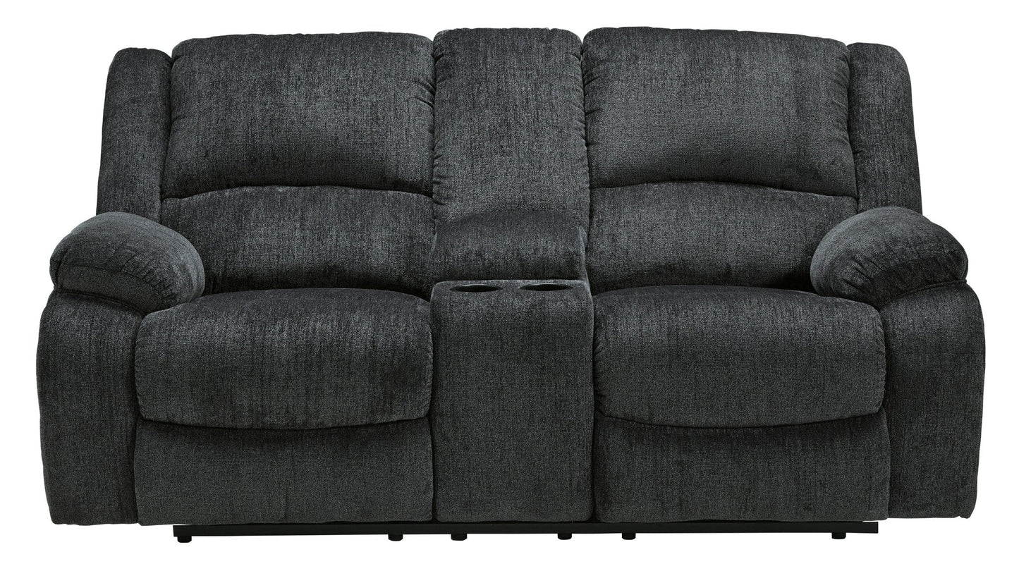 Draycoll Reclining Sofa & Loveseat with Free Recliner