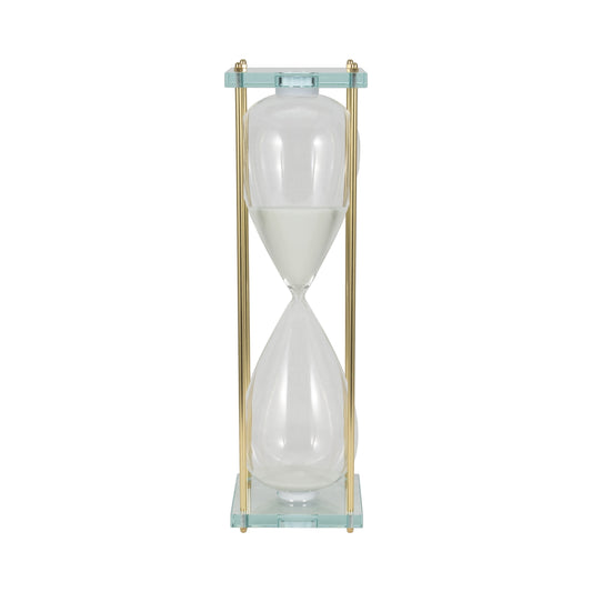 24" Reynolds Medium White & Gold Hourglass