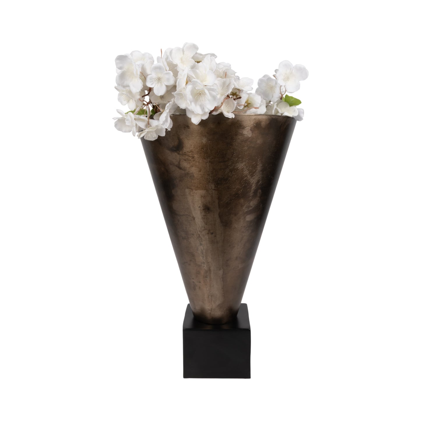 EV19881-02 |19" Cassendra Large Metal Vase, Gold