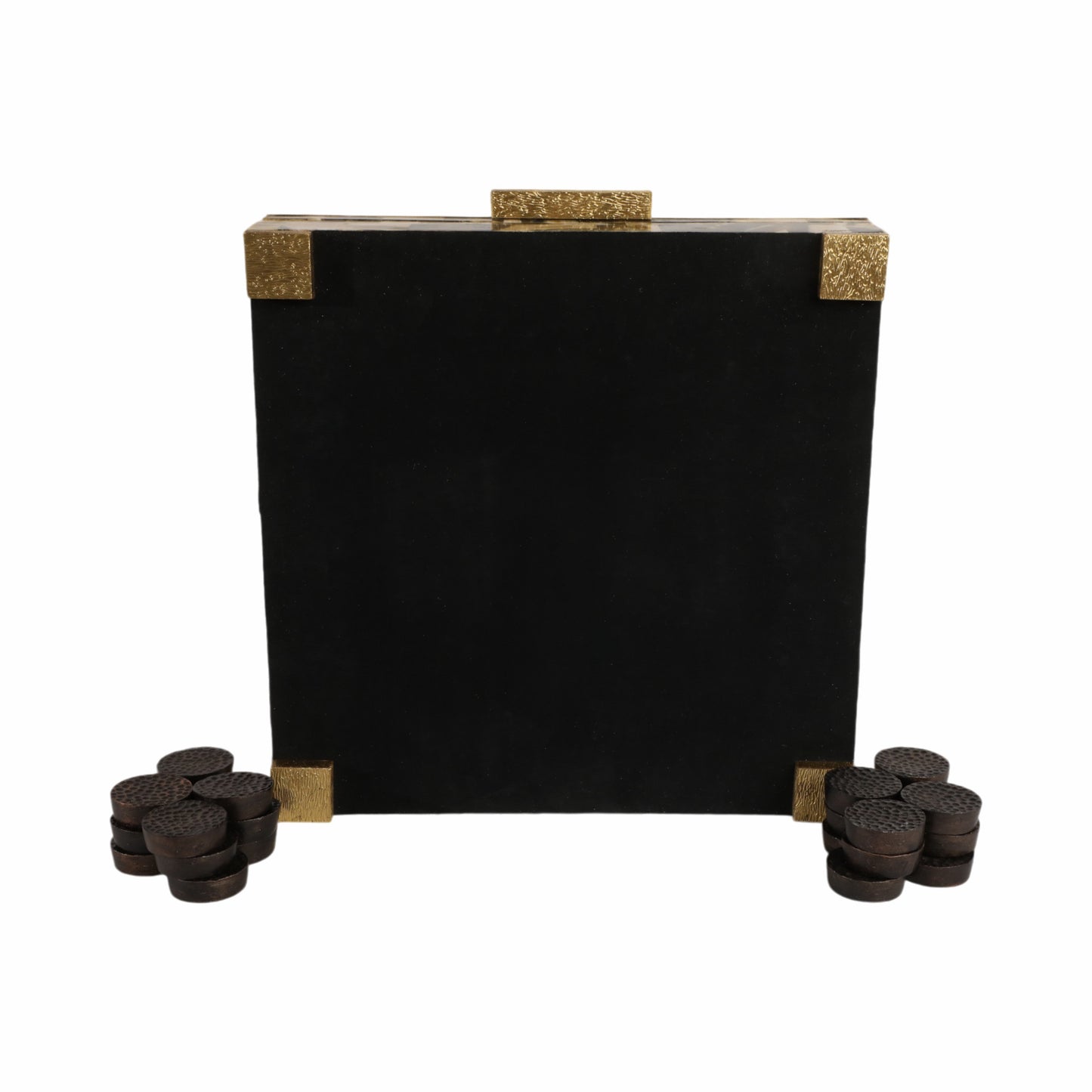 15x15" Allagash Horn Resin Checker Box Set