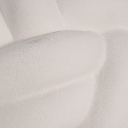 9" Knot Orb Rough Texture, White