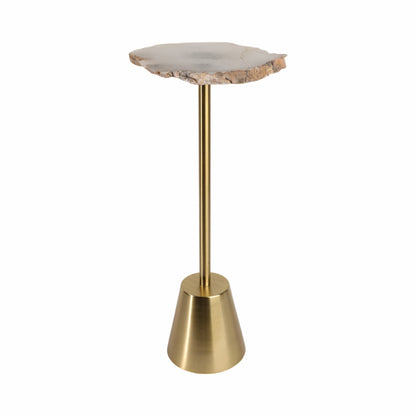 Golden stone accent Table