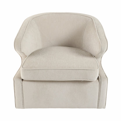 32" Karlsson Swivel Accent Chair, Ivory