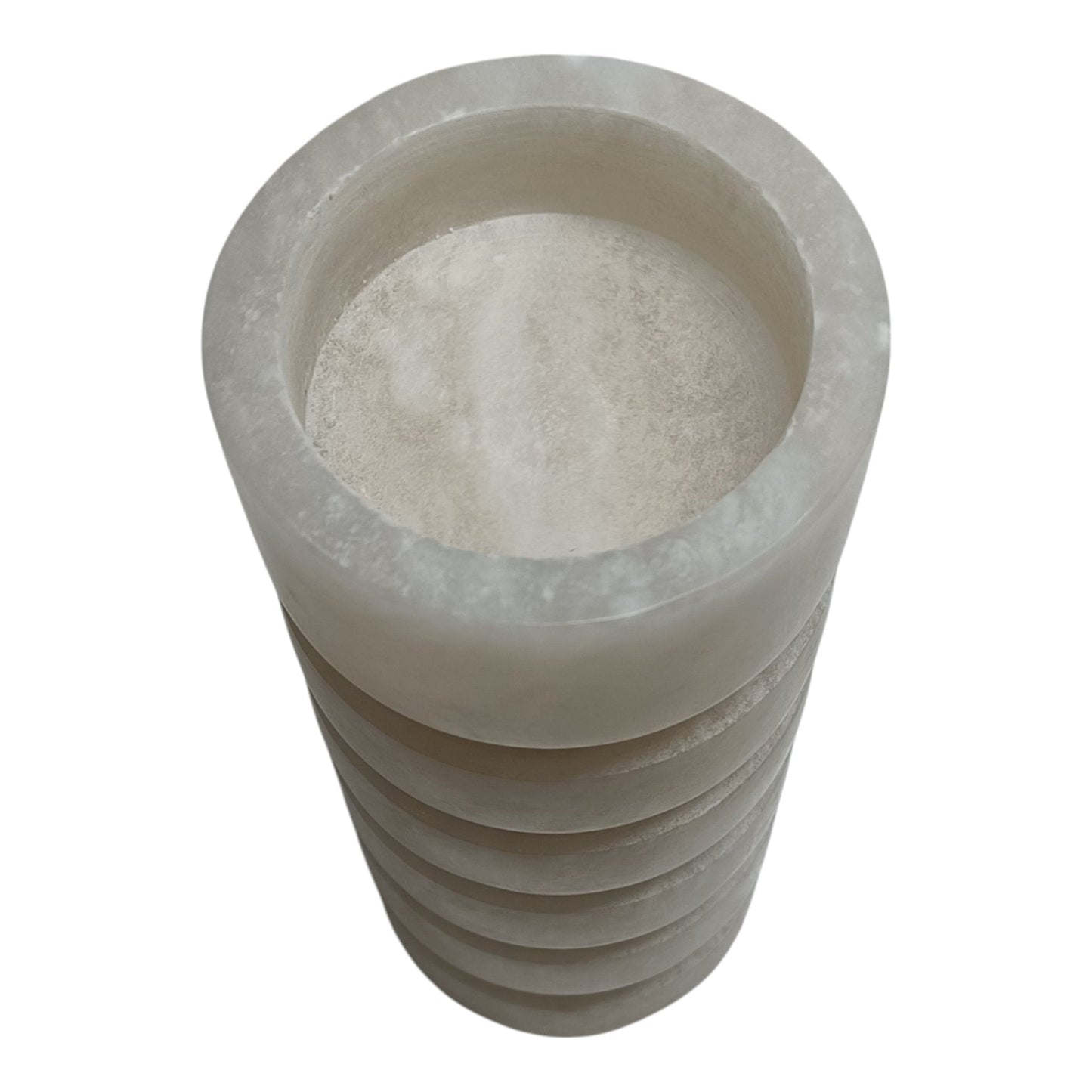 8" Solica Small Alibaster Candleholder