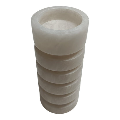 8" Solica Small Alibaster Candleholder
