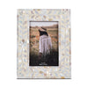 4x6 Mother Of Pearl Inlay Vine Photo Frame, Ivory