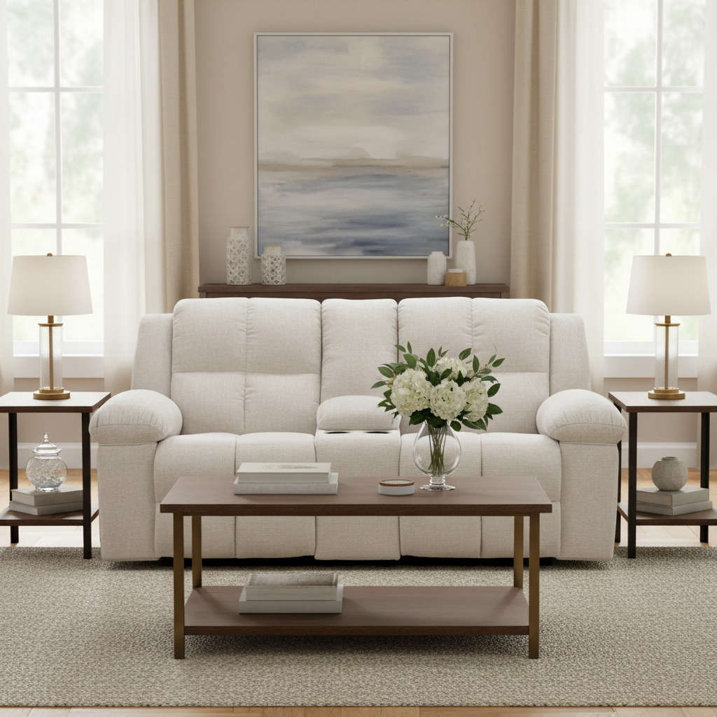 Orlen DBL Rec Loveseat w/Console