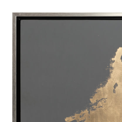 S/2 63x47 Hand Painted Birds On Wire, Gold