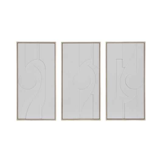 S/3 12x24 Novak Dimensional 3/a Wall Decor