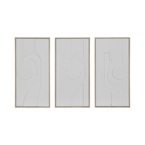 S/3 12x24 Novak Dimensional 3/a Wall Decor