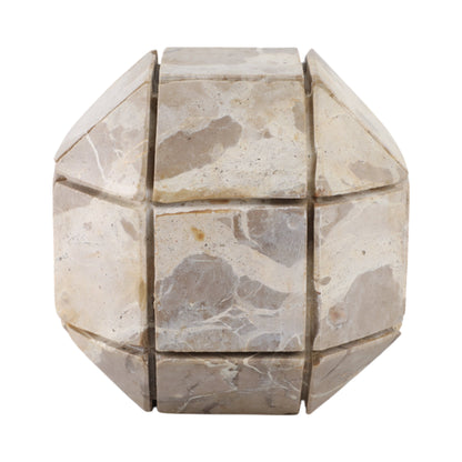 6" Pompano Large Beige Marble Sphere