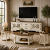 Realyn Oval Table Set With TV Stand