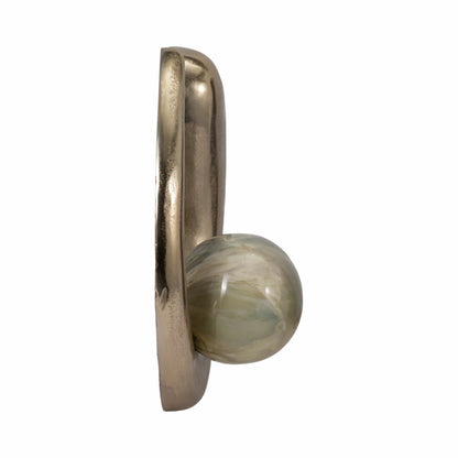 S/3 10/13/15" Amrita Gold Ring Wall Decor