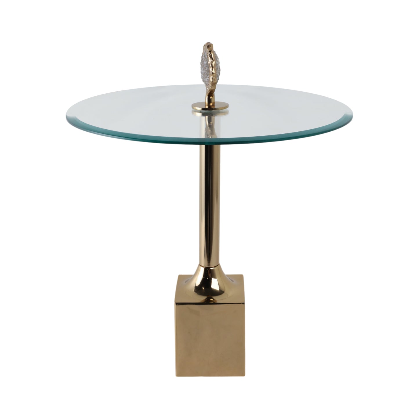 23 بوصة من زجاج الكوارتز الكريستالي الفرنسي مع لمسة معدنية