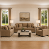 Calden Sofa Set with 2 Free Dual Table Lamp Silver