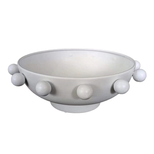11" Hobnail Bowl, White