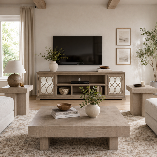Jorlaina Table Set With TV Stand