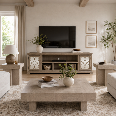 Jorlaina Table Set With TV Stand