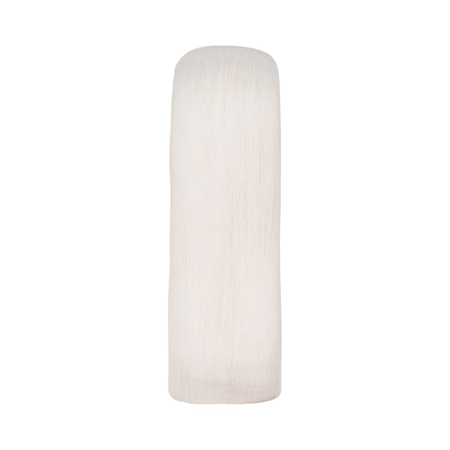 10" Short Rough Open Cut-out Object, White