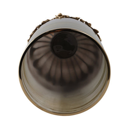 19" Eaves Large Glass And Metal Hurricane