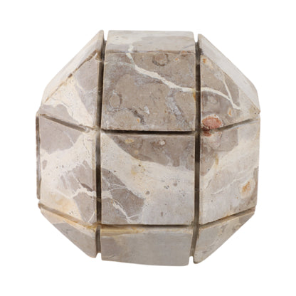 6" Pompano Large Beige Marble Sphere