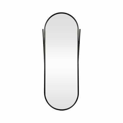 23x60 Rounded Standing Mirror, Black